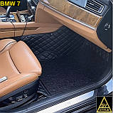 3D Килимки BMW 7 F01/02 (2008-2015) Шкіряні килимки БМВ 7 Ф01 Ф02, фото 3