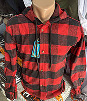 Сорочка підліткова вовняна з капюшоном на хлопчика 13-16 років (6хв) "TURHAN" недорого від прямого постачальника