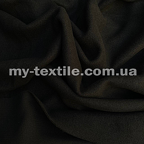 Трикотаж Ангора рубчик з в'язкою тепла Чорний