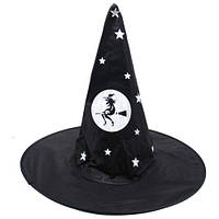 Шляпа ведьмы маскарадная "Ведьмы", черная [tsi222116-TSІ]