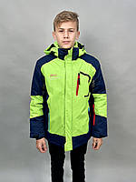 Куртка термо зима SPEED A-CLUB для подростка 10-16 лет арт.486, Салатовый, 152