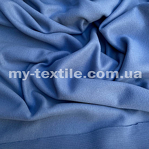 Трикотаж Ангора рубчик з в'язкою тепла Джинс