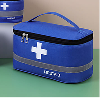 Аптечка первой помощи, сумка-органайзер для медикаментов, аптечка для автомобиля. Цвет: Синий ( код: H046Z )