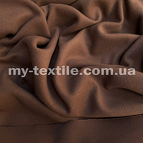 Трикотаж Ангора рубчик з в'язкою тепла Кава з молоком