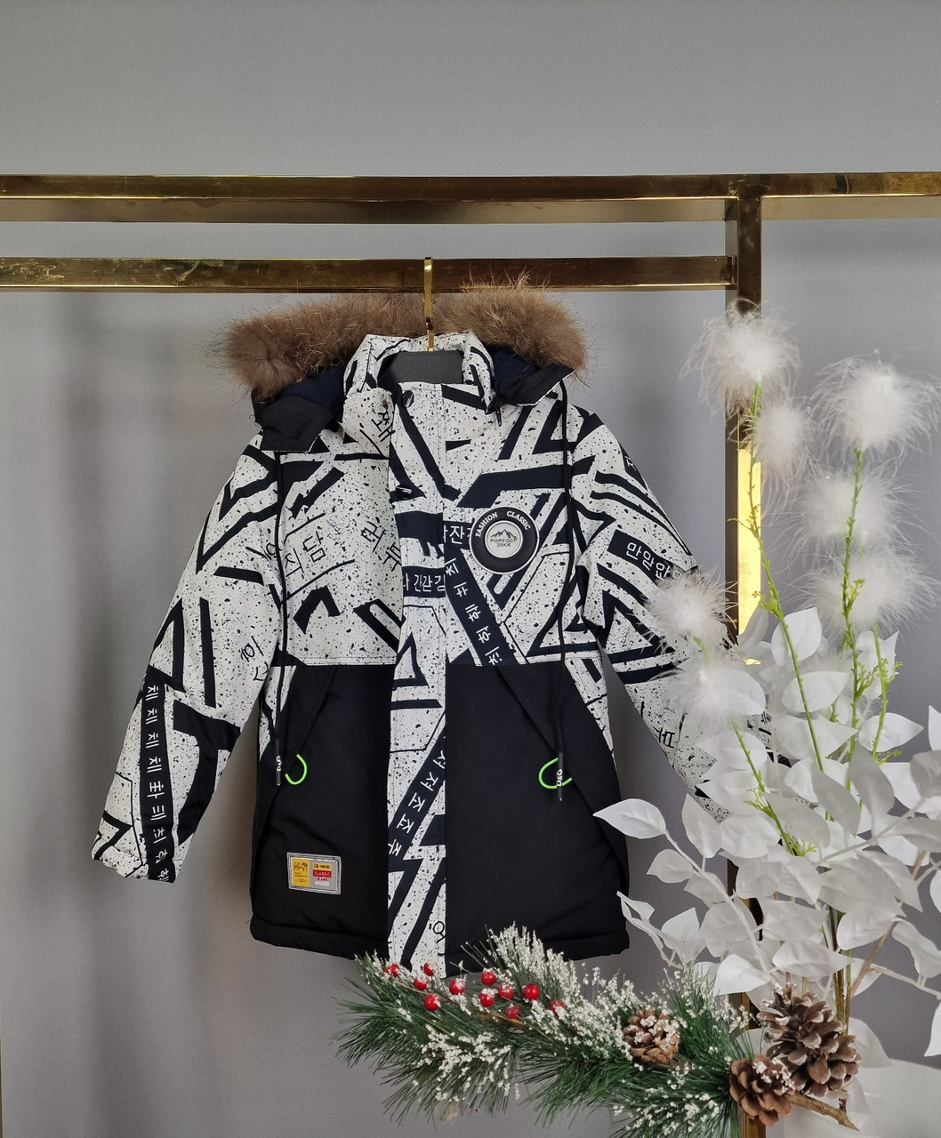 Куртка зимова M&T для хлопчика 7-11 років арт.1078, Колір Білий, Розмір одягу підлітковий (по зросту) 140, фото 1