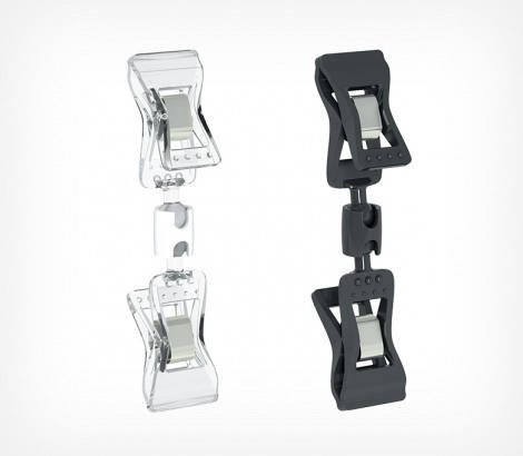 Прищіпка мала подвійна, Цінникоутримувач на прищіпці, Тримач цінника (5070), фото 1