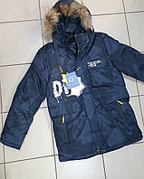 Куртка зимняя для мальчика 11-16 лет MY арт.1163, Цвет Черный, Размер одежды подросток (по росту) 170