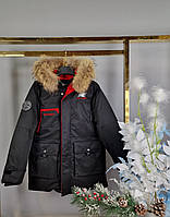 Куртка зимняя TH&TY для подростка 12-18 лет арт.1480, Красный, 170