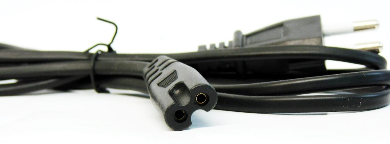Кабель живлення 1,2 м (шнур) 220В 2Pin