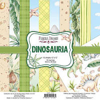 Набор скрапбумаги Dinosauria 30,5x30,5 см, 10 листов