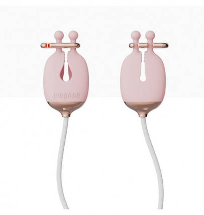 Затискачі для сосків з вібрацією Qingnan No.2 Vibrating Nipple Clamps Pink, фото 1