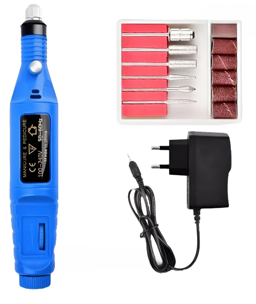 Фрезер міні для манікюру синій 15000 об./хв, фото 1