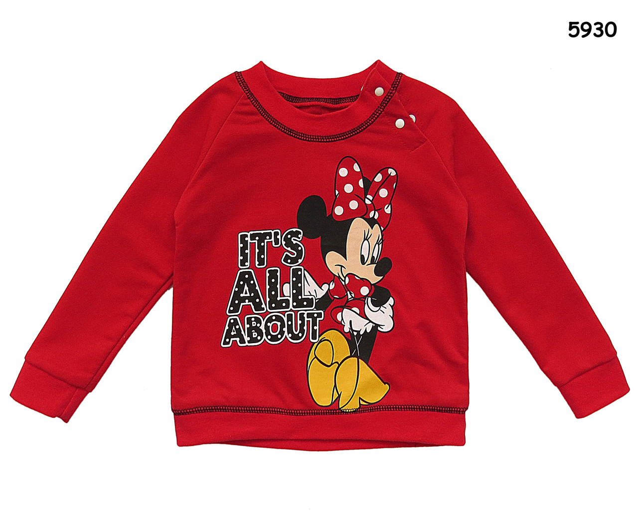 Кофта (реглан) Minnie Mouse для дівчинки. 90, 100 см