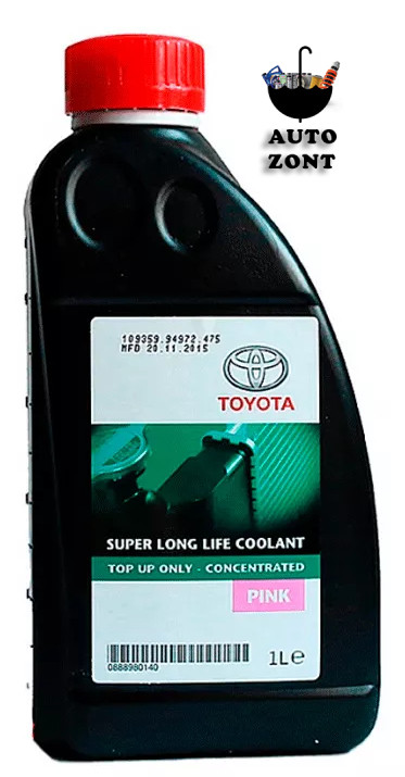 Концентрат антифриза Toyota Long Life Coolant рожевий 1 л (0888980140) - фото 1 - id-p1988690681