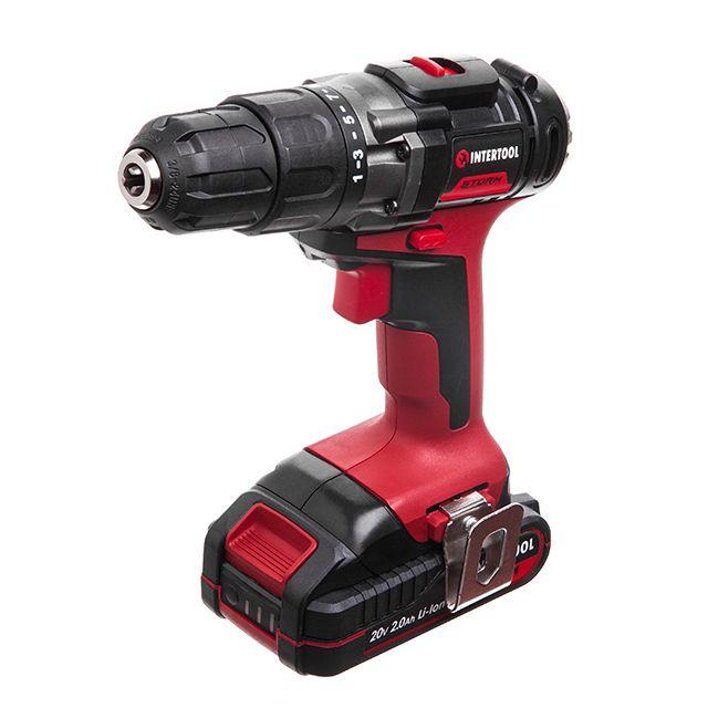 Дриль-шурупокрут акумуляторний 35 Нм INTERTOOL WT-0328, фото 1