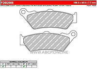 Колодки гальмівні FE FDB2006P BMW Ducati