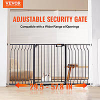 VEVOR Door Safety Gate, Barrier Stair Gate, 749-1468mm Width Range Child Gate, Pet Gate, Stair Guard, Double