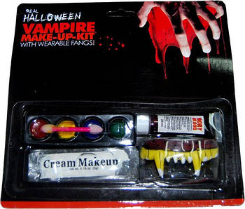 Фарба для обличчя — грим вампіра з зубами — "Vampire Make-Up-Kit"