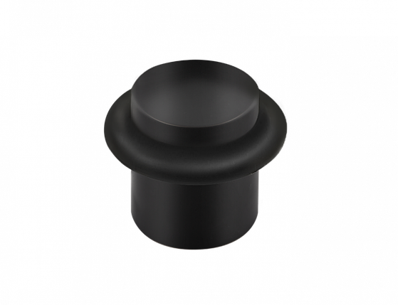 Стопор дверний M-25 BLACK - матовий чорний ZAMAK M-25 BLACK MVM Китай, фото 1