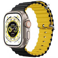 Силиконовый ремень Gear4 Ocean Band для Apple Watch 42/44/45/49mm Black/Yellow