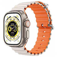 Силиконовый ремень Gear4 Ocean Band для Apple Watch 42/44/45/49mm White/Orange