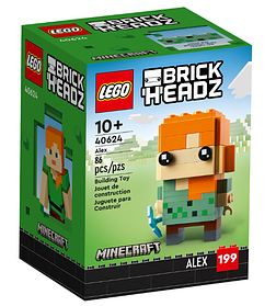 Конструктор LEGO BrickHeadz Minecraft Алекс 86 деталей (40624)