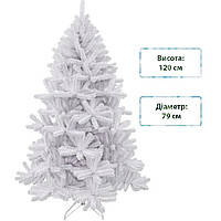 Новорічна штучна сосна Triumph Tree Icelandic iridescent 120 см Біла 8718861130430