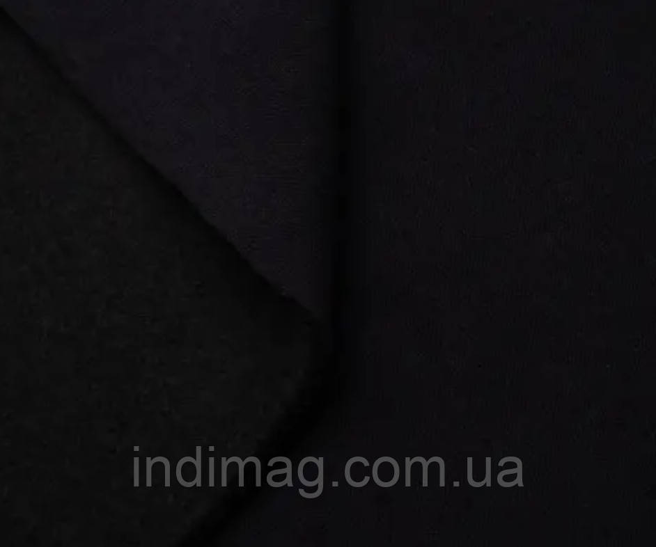 Відріз Тринитка чорна з начосом, фото 1