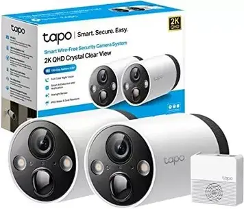 Комплект відеоспостереження Tp-Link Tapo C420S2 Outdoor High Resolution 2K 180 Days Full Color Night Visibility Intelligent
