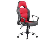 Крісло поворотне Q-033 чорне/червоне
