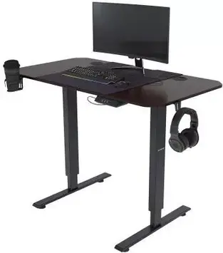 Геймерський ігровий стіл електро-регульований Jan Nowak Egon 1100 чорний/горіх
