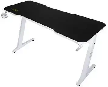 Геймерський ігровий стіл Gameshark Zeo White Desk + Black Pad