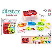 Кухонный набор 7707-13 "My Lyttle chef", плитка, продукты, посуда, в пакете