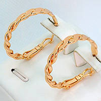 Сережки-кільця XР. Позолота 18К. Діаметр: 25 мм. Товщина: 4 мм.