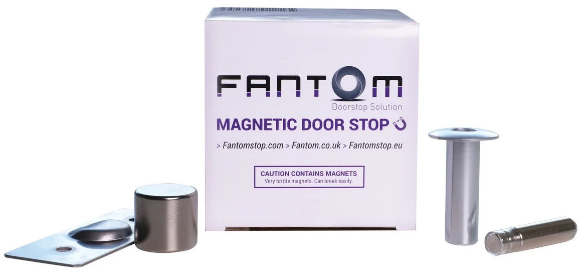 Стопор дверний магнітний стопор Fantom Premium SC - матовий хром STEEL-POLYMER Fantom Premium SC Китай