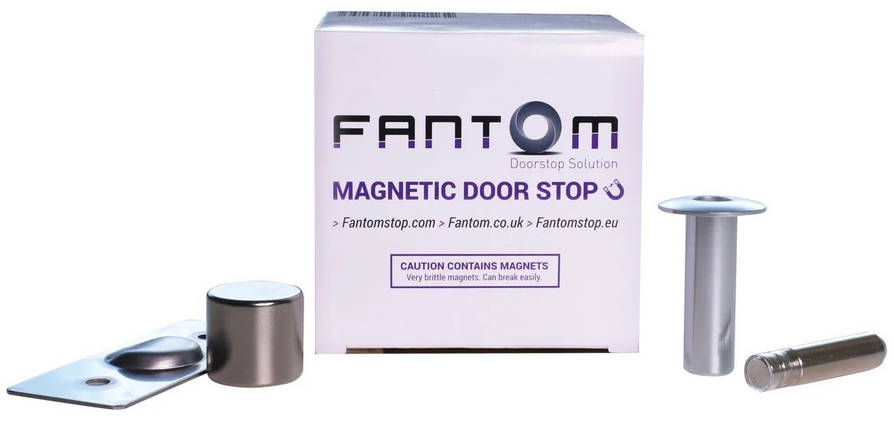 Стопор дверний магнітний стопор Fantom Premium SC - матовий хром STEEL-POLYMER Fantom Premium SC Китай, фото 1