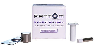 Стопор дверний магнітний стопор Fantom Premium WHITE - білий STEEL-POLYMER Fantom Premium WHITE Китай