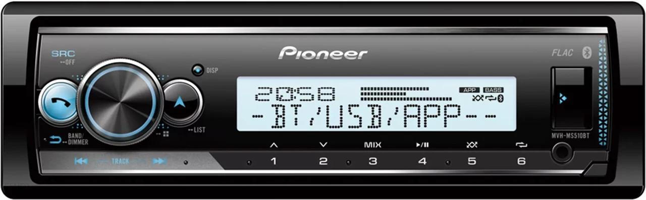 Морська магнітола Pioneer MVH-MS510BT