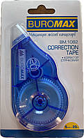 Коректор стрічковий Buromax 5 мм х 20 м карт.блістер з європідвісом 1082