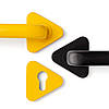 Дверні ручки S-1105 YELLOW - жовтий STAINLESS STEEL S-1105 YELLOW MVM Китай, фото 9