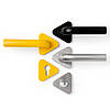 Дверні ручки S-1105 YELLOW - жовтий STAINLESS STEEL S-1105 YELLOW MVM Китай, фото 7