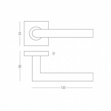 Дверні ручки S-1136Q BLACK - чорний STAINLESS STEEL S-1136 BLACK MVM Китай, фото 4