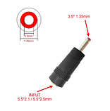 Перехідник живлення для роутера 5.5x2.1 to 3.5x1.35 мм, фото 2