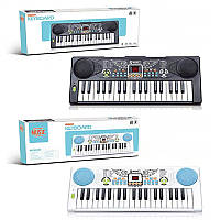 Синтезатор BX-1691A-1691B, 37 клавиш, микрофон, запись, демо, 2 цвета, на батарейках