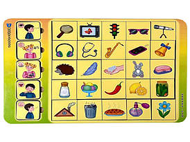 Дерев'яний пазл-вкладиш "Асоціації. Органи чуття" | ТМ UBumblebees (ПСД208)