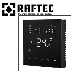 Програмований терморегулятор RAFTEC R607B (Wi-Fi) для теплої підлоги