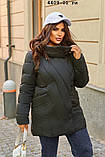 Куртка тепла жіноча батальна 4409-01 гл, фото 9