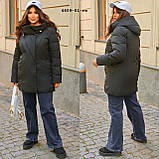 Куртка тепла жіноча батальна 4409-01 гл, фото 10