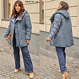 Куртка тепла жіноча батальна 4409-01 гл, фото 7