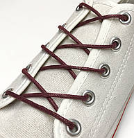 Шнурки для обуви 2 мм 90 см / бордовый (упак.36 пар) пропитка круглая / тип 1.2.0 KIWI